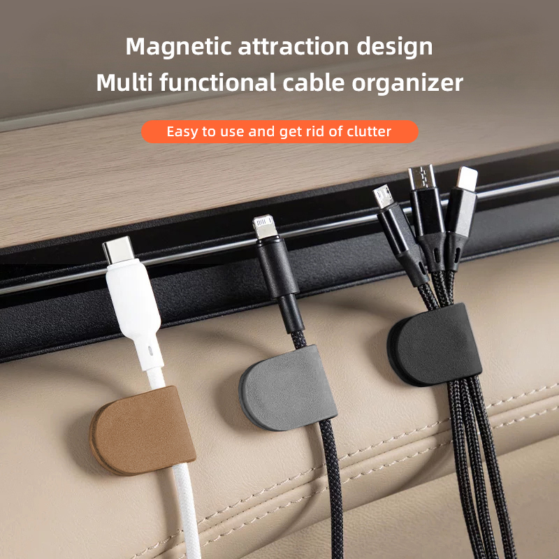 1/2/4 قطع من منظم الكابلات الم - مراجعة Car Cable Organizer وسعره