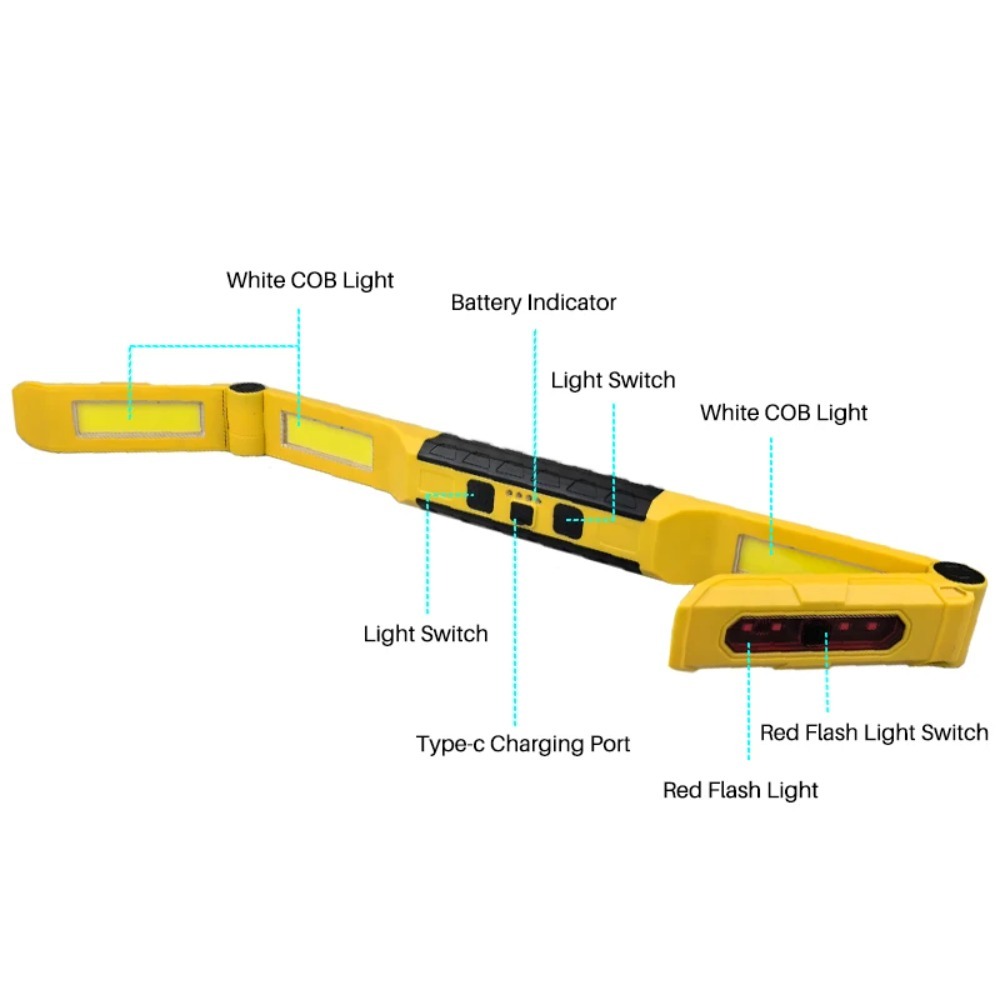 مصباح عمل LED محمول مغناطيسي م - مراجعة Car Led Light وسعره