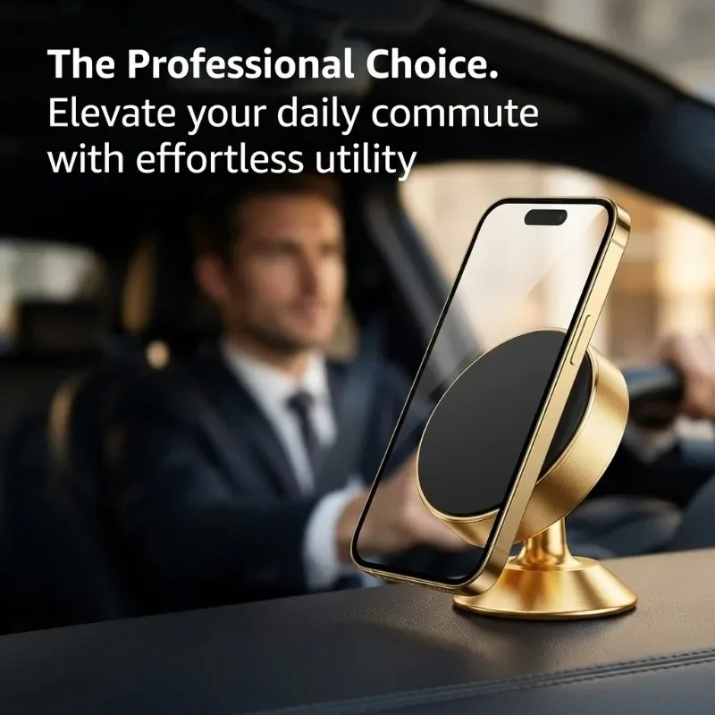 حامل هاتف مغناطيسي معدني صغير  - مراجعة Car Phone Holder وسعره