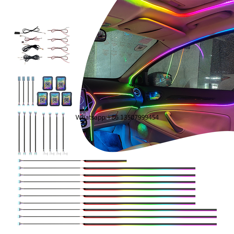 طقم إضاءة داخلية للسيارة مخصص  - مراجعة Car Led Light وسعره